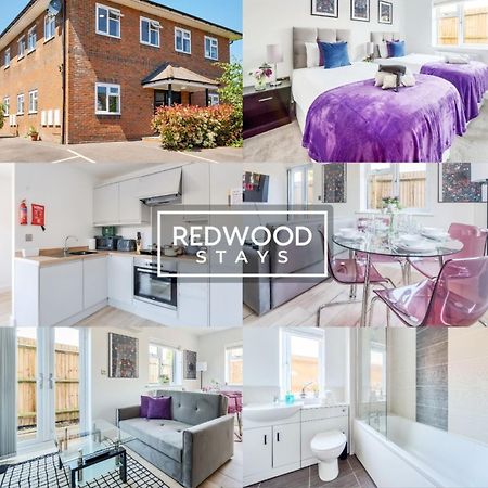 Modern Serviced Apartments For Contractors & Families With Free Parking, Wifi & Netflix By Redwood Stays Basingstoke Eksteriør billede